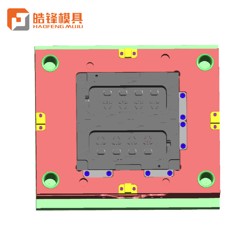 公牛B3043顶盖翻转热流道针阀模具